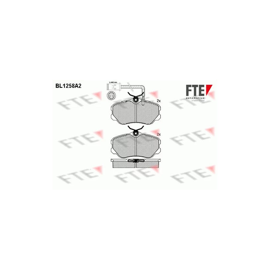 FTE Bl1258A2 Brake Pad Set for Alfa Romeo 164 (164)