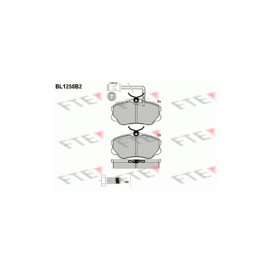 FTE Bl1258B2 Brake Pad Set for Alfa Romeo 164 (164)