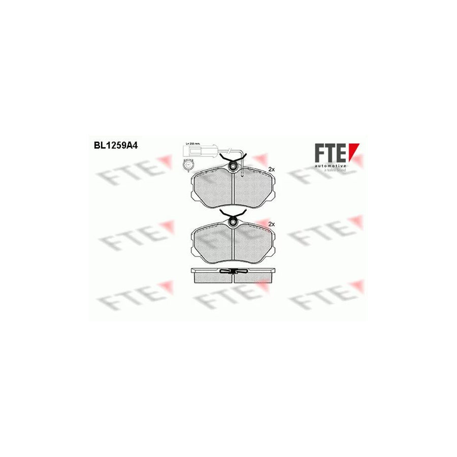 FTE Bl1259A4 Brake Pad Set