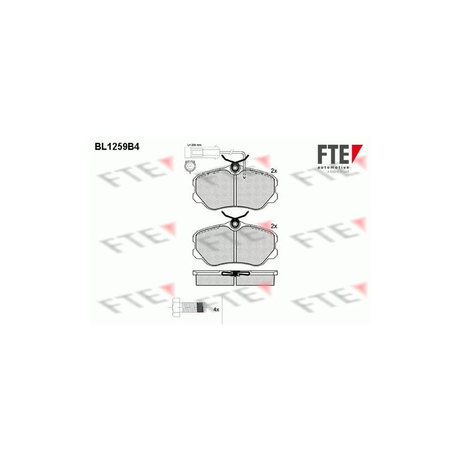 FTE Bl1259B4 Brake Pad Set