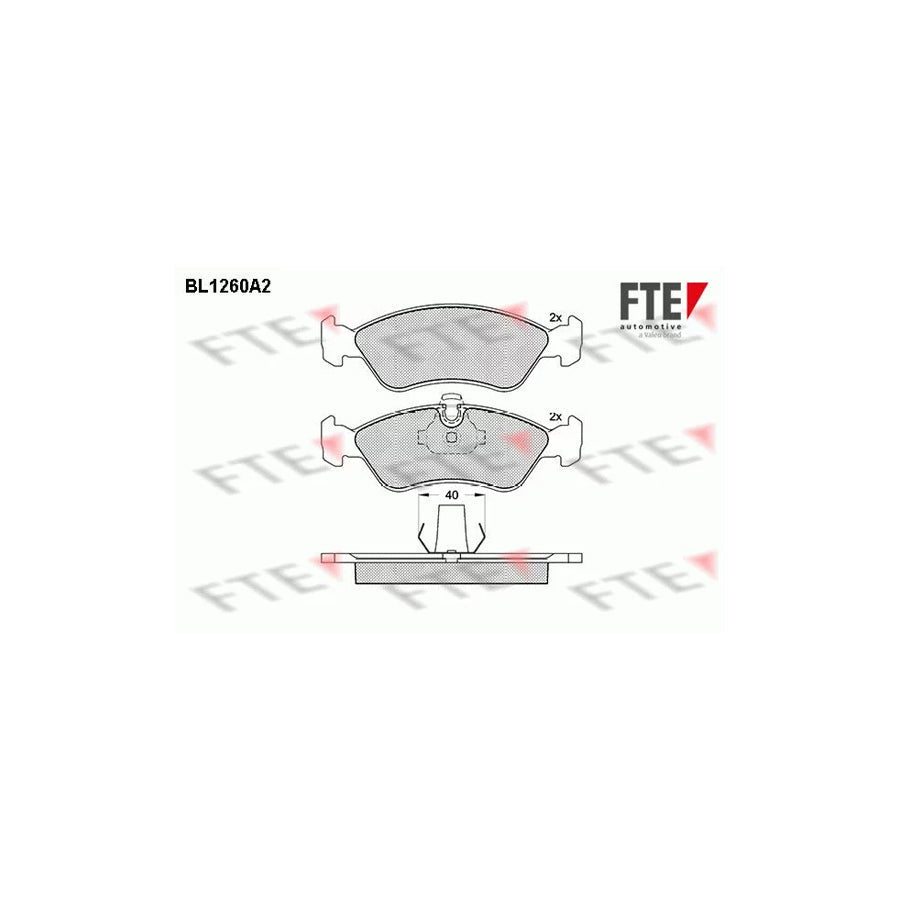 FTE Bl1260A2 Brake Pad Set