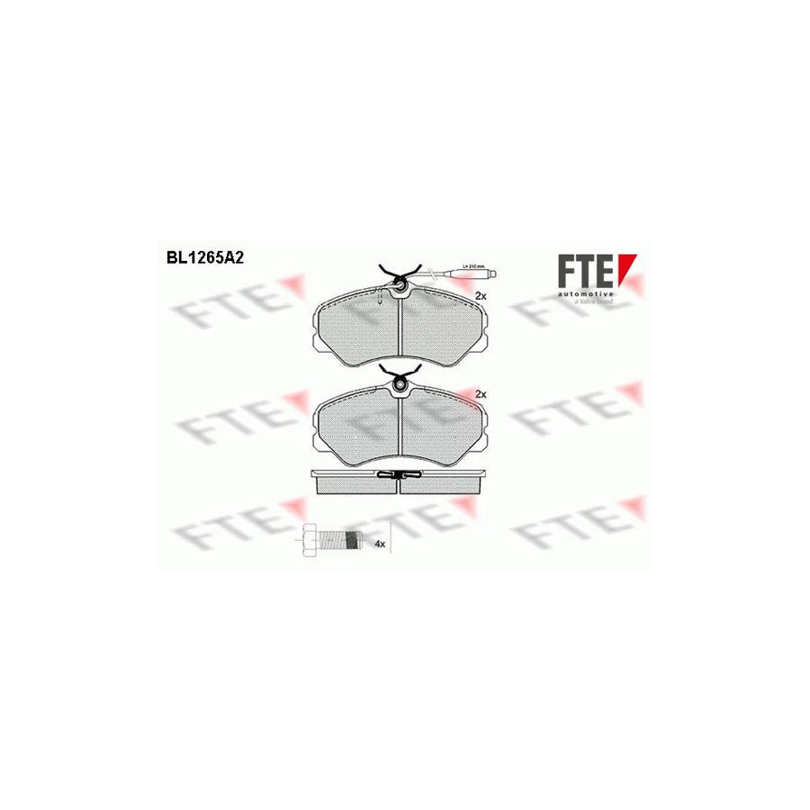 FTE Bl1265A2 Brake Pad Set