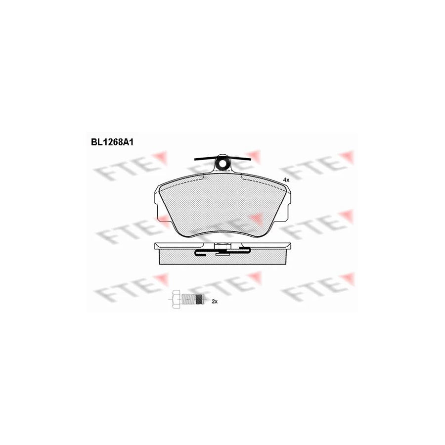 FTE Bl1268A1 Brake Pad Set