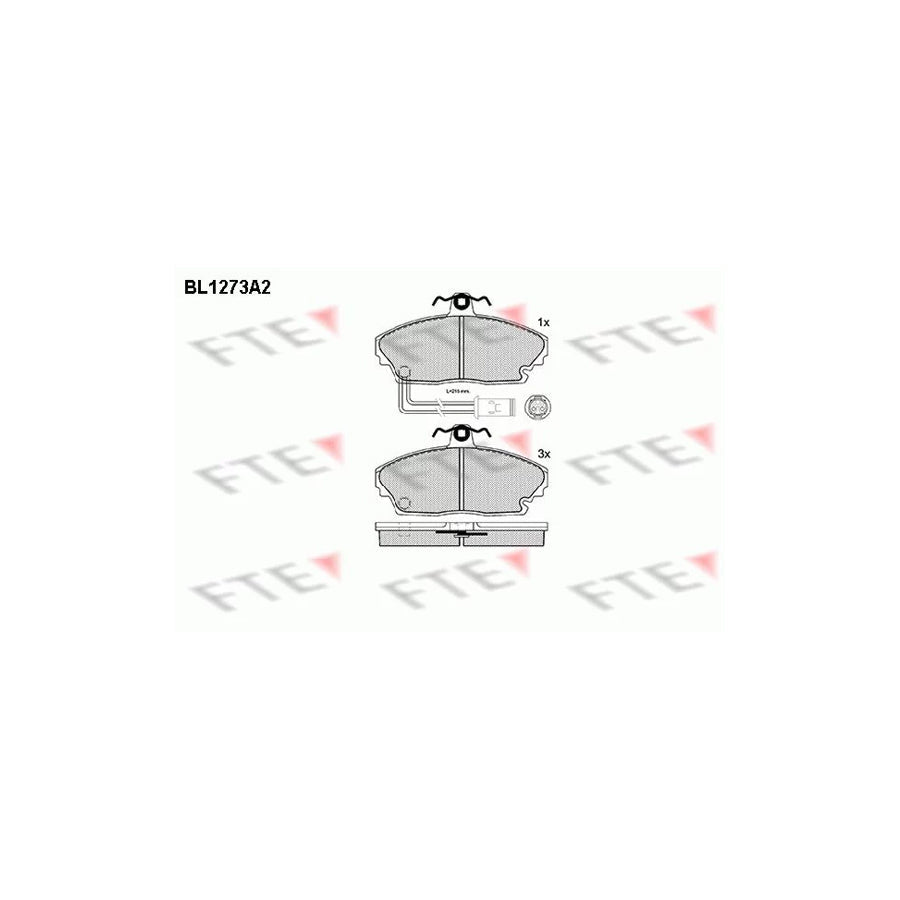 FTE Bl1273A2 Brake Pad Set