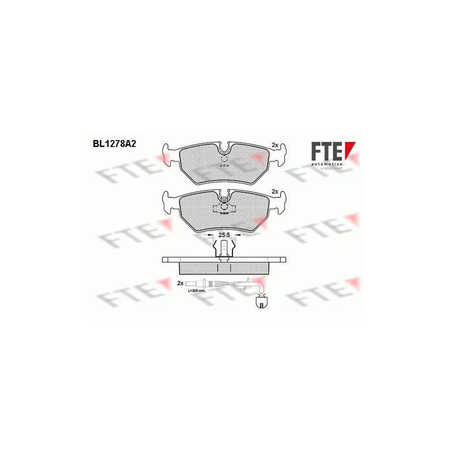 FTE Bl1278A2 Brake Pad Set