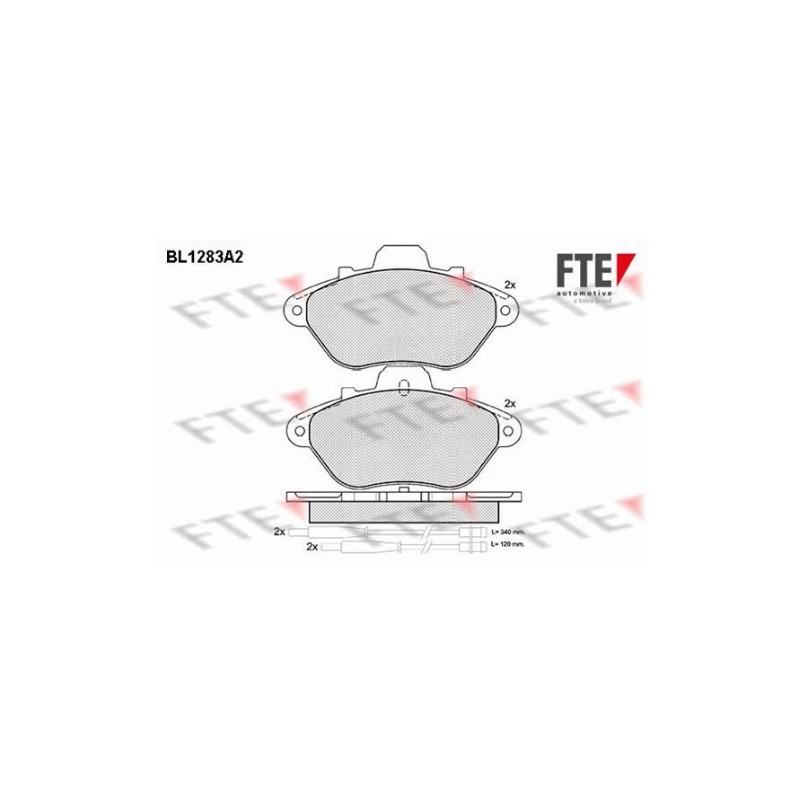 FTE Bl1283A2 Brake Pad Set for Citroã N XM