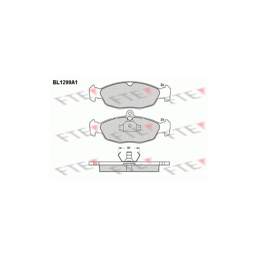 FTE Bl1299A1 Brake Pad Set
