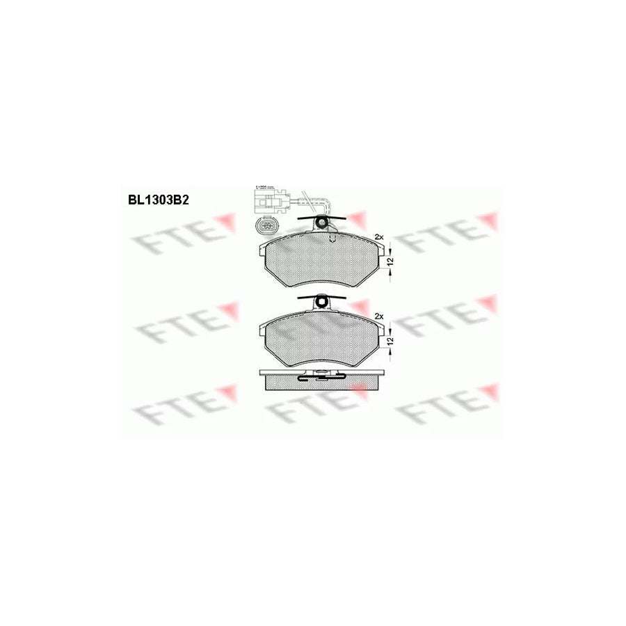 FTE Bl1303B2 Brake Pad Set