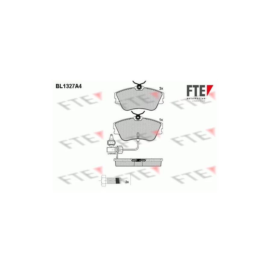 FTE Bl1327A4 Brake Pad Set for VW Transporter
