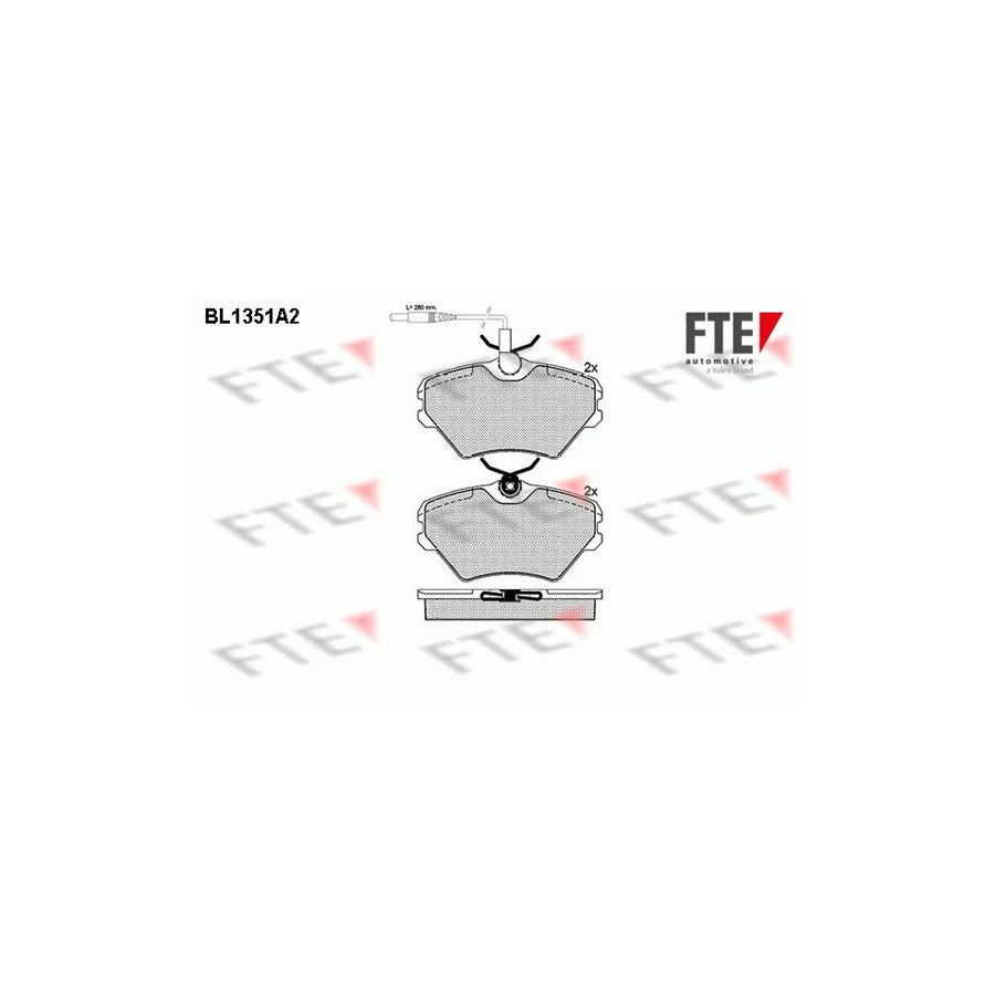 FTE Bl1351A2 Brake Pad Set for Renault Laguna I Hatchback (B56)