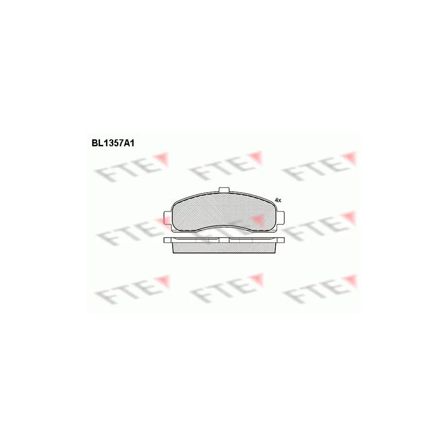 FTE Bl1357A1 Brake Pad Set for Nissan Micra II Hatchback (K11)