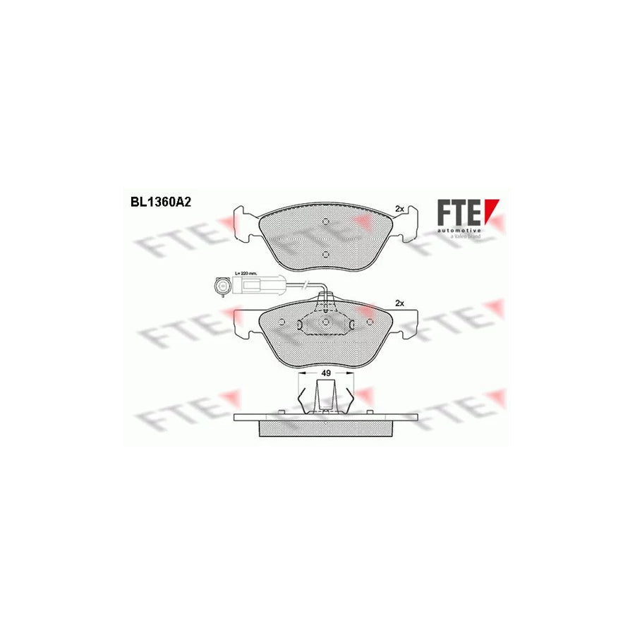FTE Bl1360A2 Brake Pad Set