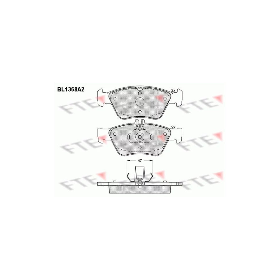 FTE Bl1368A2 Brake Pad Set
