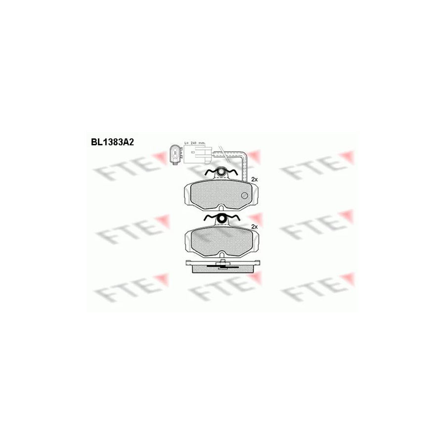 FTE Bl1383A2 Brake Pad Set