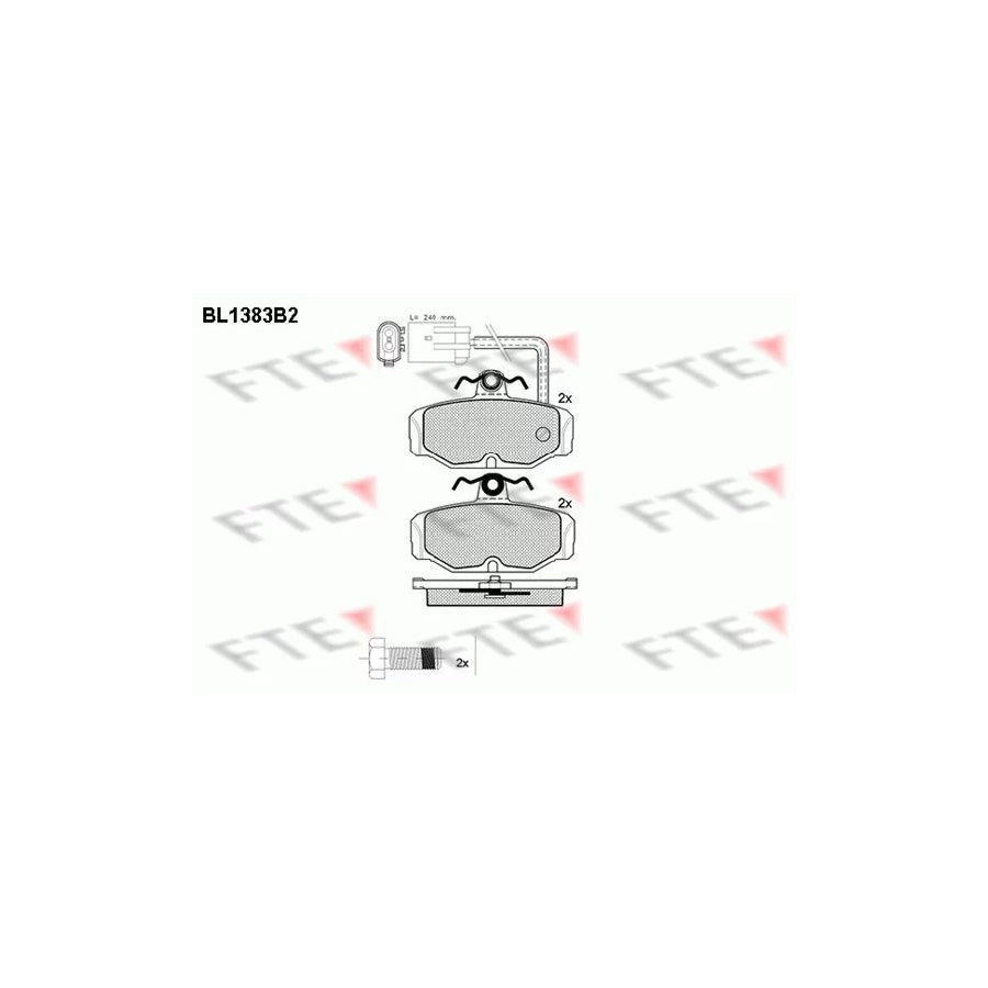 FTE Bl1383B2 Brake Pad Set
