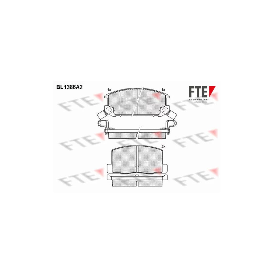 FTE Bl1386A2 Brake Pad Set for Toyota Mr 2