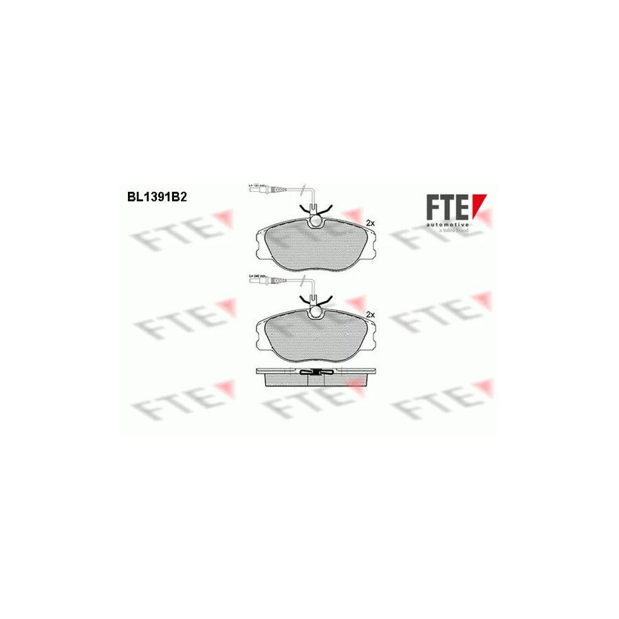 FTE Bl1391B2 Brake Pad Set