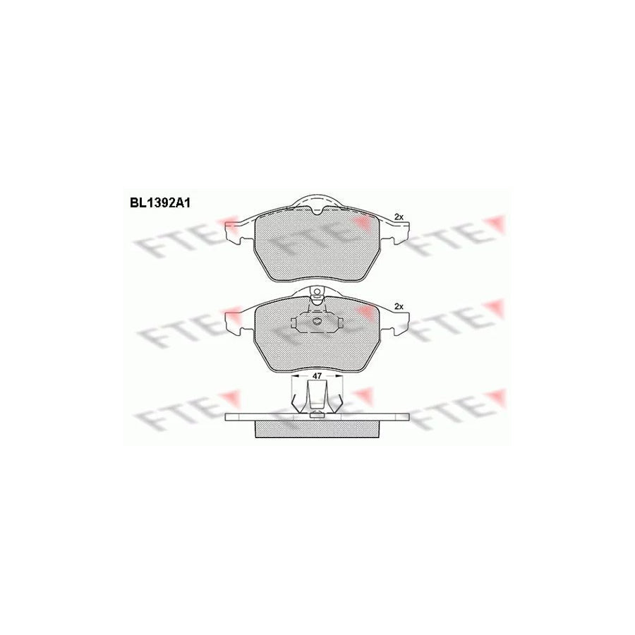 FTE Bl1392A1 Brake Pad Set