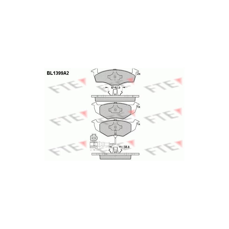FTE Bl1399A2 Brake Pad Set