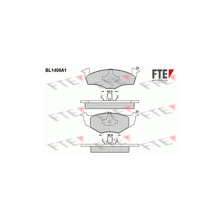 FTE Bl1400A1 Brake Pad Set