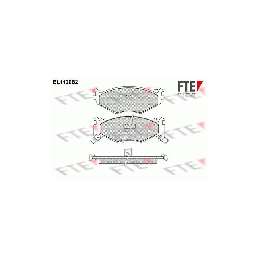 FTE Bl1429B2 Brake Pad Set