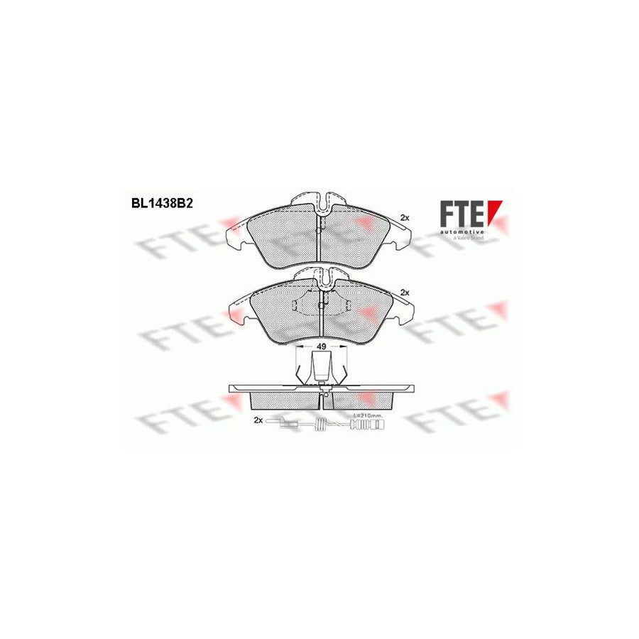 FTE Bl1438B2 Brake Pad Set
