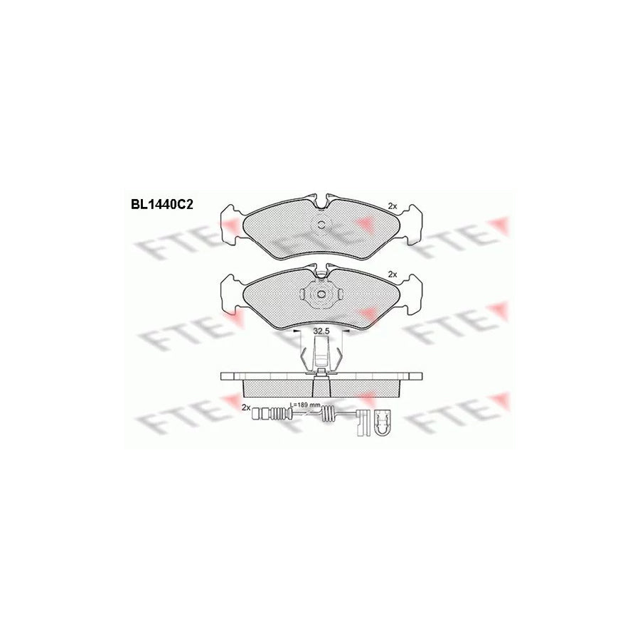 FTE Bl1440C2 Brake Pad Set Suitable for Mercedes-Benz Sprinter