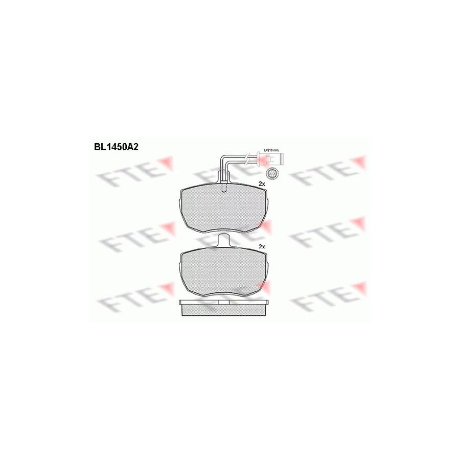 FTE Bl1450A2 Brake Pad Set for Iveco Daily