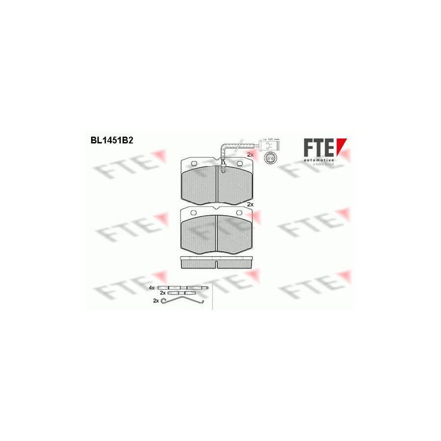 FTE Bl1451B2 Brake Pad Set for Iveco Daily