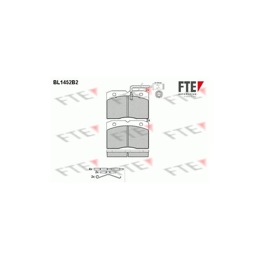 FTE Bl1452B2 Brake Pad Set for Iveco Daily