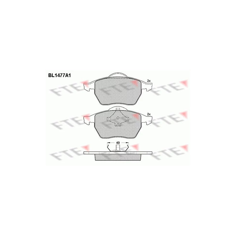FTE Bl1477A1 Brake Pad Set