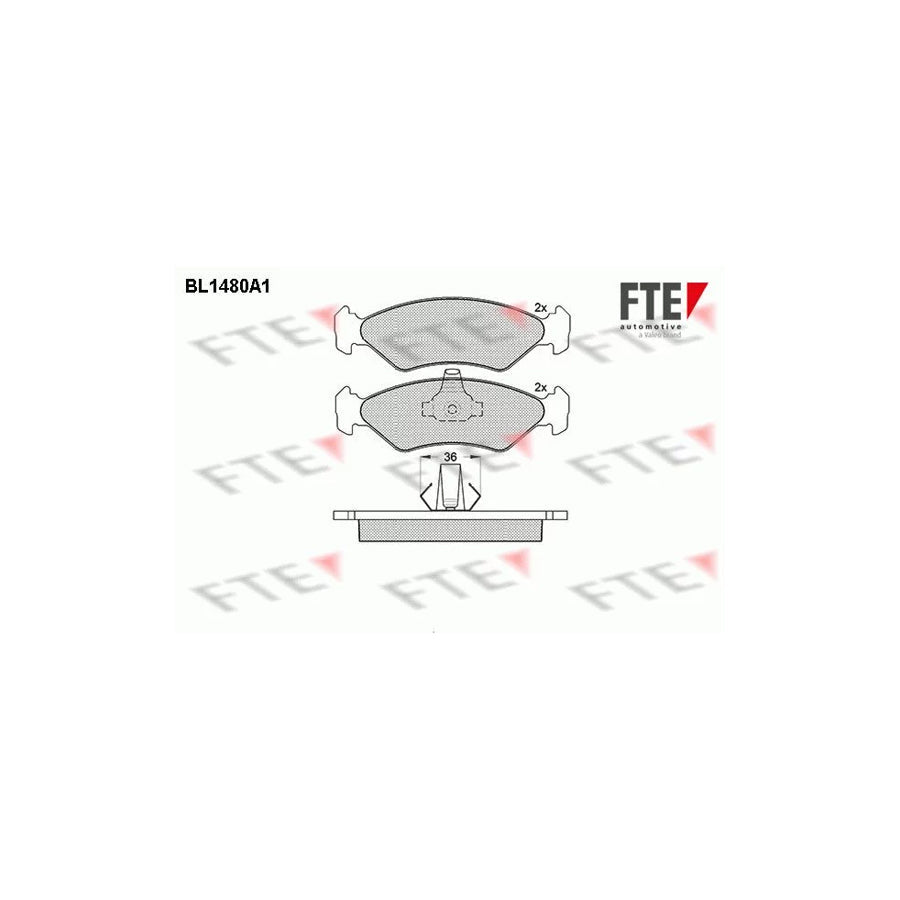 FTE Bl1480A1 Brake Pad Set