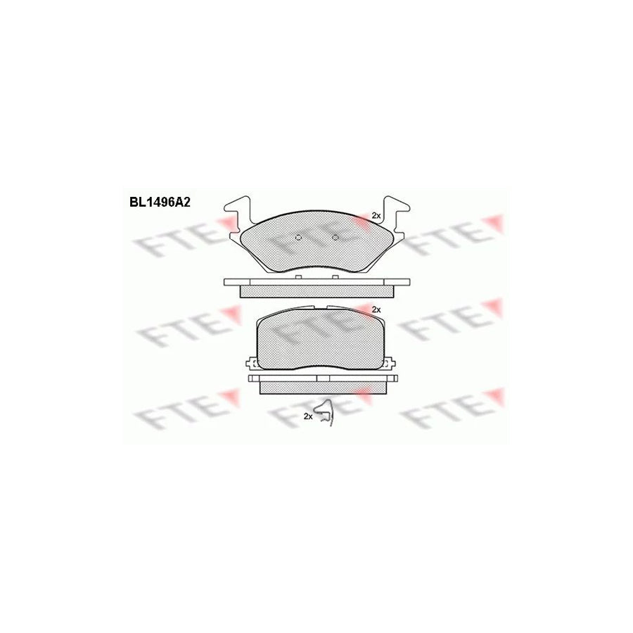 FTE Bl1496A2 Brake Pad Set for Toyota Starlet