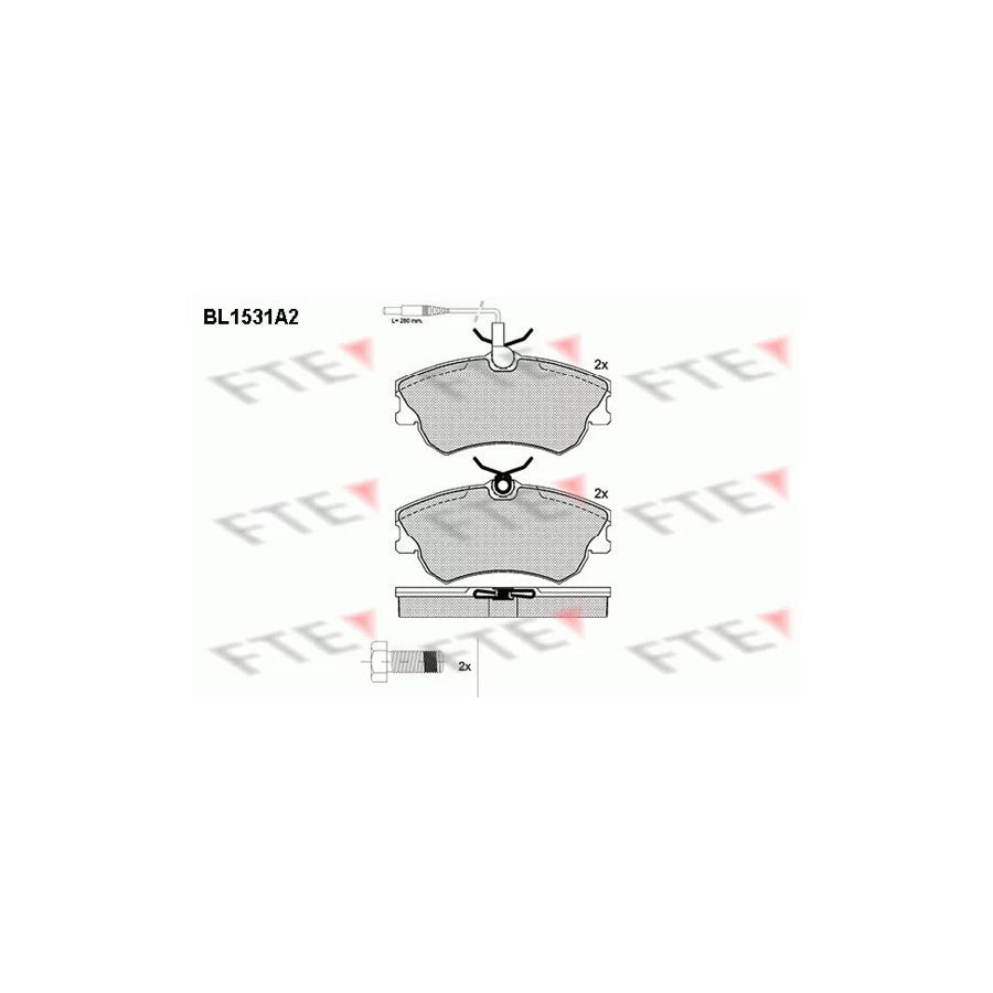 FTE Bl1531A2 Brake Pad Set for Renault Espace III (Je)