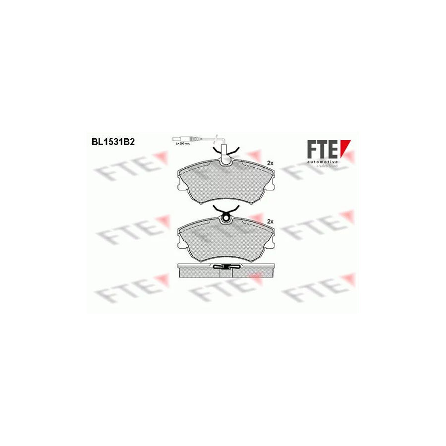 FTE Bl1531B2 Brake Pad Set for Renault Espace III (Je)