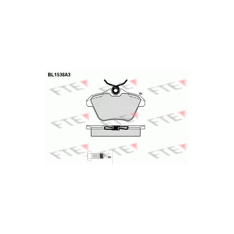 FTE Bl1538A3 Brake Pad Set