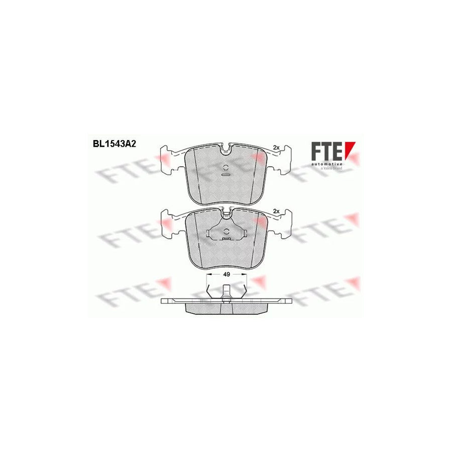 FTE Bl1543A2 Brake Pad Set