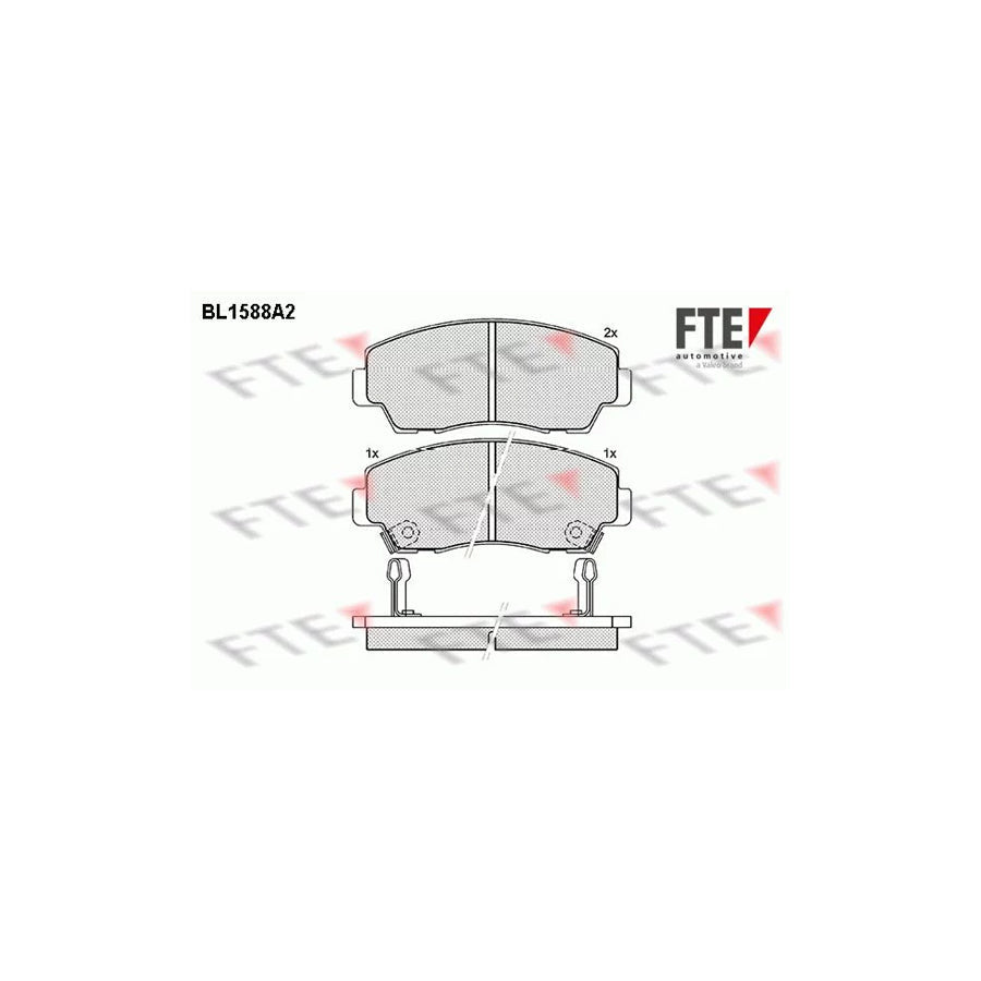 FTE Bl1588A2 Brake Pad Set for Mazda B-Series Pickup (Uf)