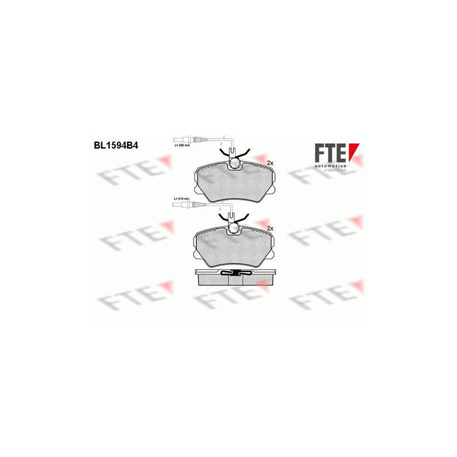 FTE Bl1594B4 Brake Pad Set
