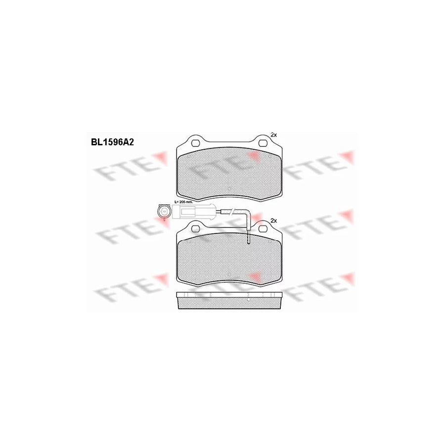 FTE Bl1596A2 Brake Pad Set