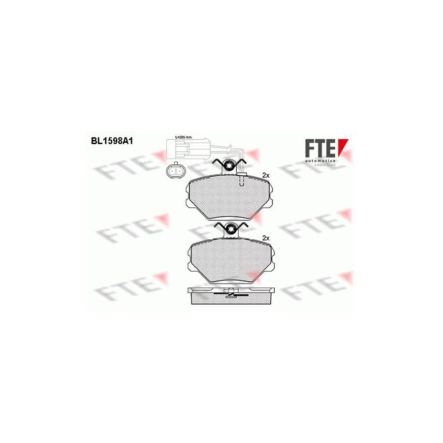 FTE Bl1598A1 Brake Pad Set for FSO Polonez