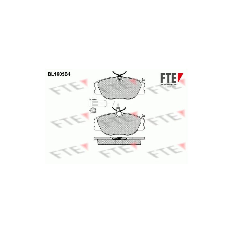 FTE Bl1605B4 Brake Pad Set