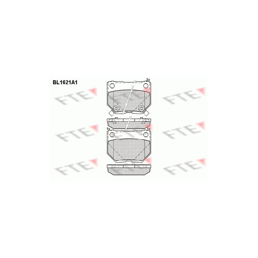 FTE Bl1621A1 Brake Pad Set for Nissan 300Zx Coupe (Z32)