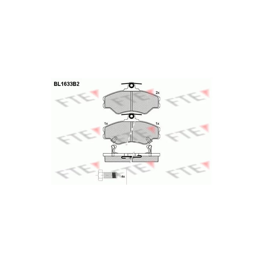 FTE Bl1633B2 Brake Pad Set