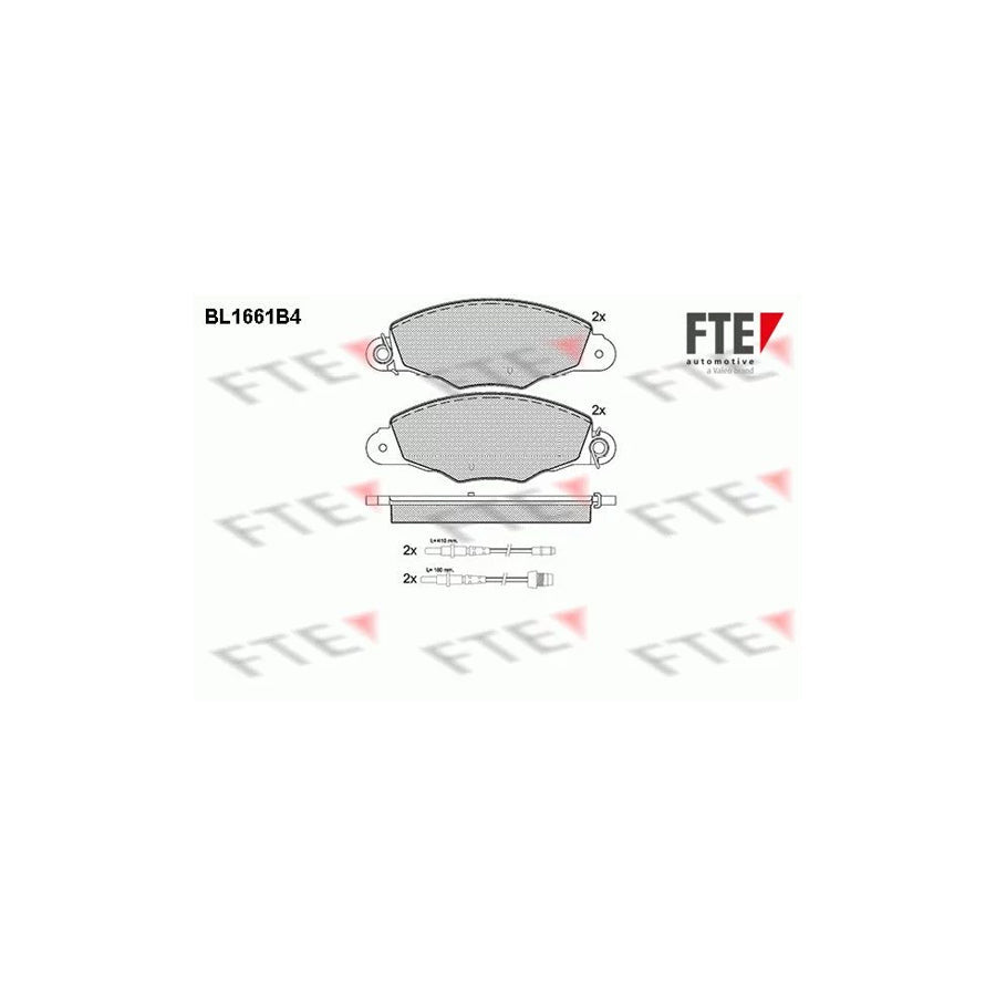 FTE Bl1661B4 Brake Pad Set