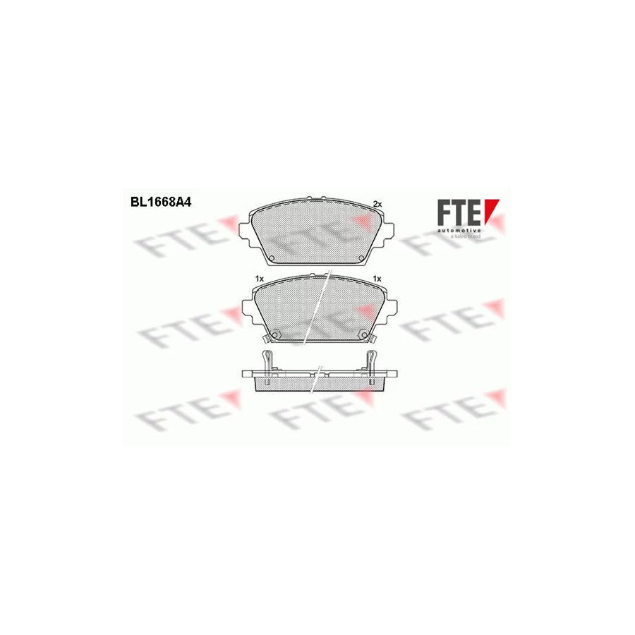 FTE Bl1668A4 Brake Pad Set