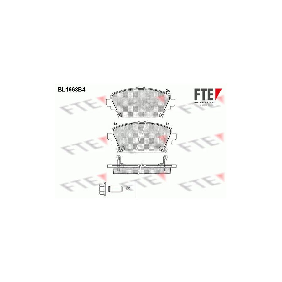 FTE Bl1668B4 Brake Pad Set