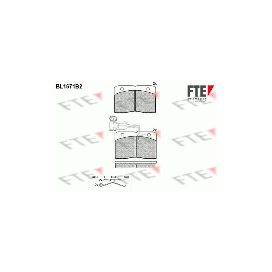FTE Bl1671B2 Brake Pad Set for Iveco Daily