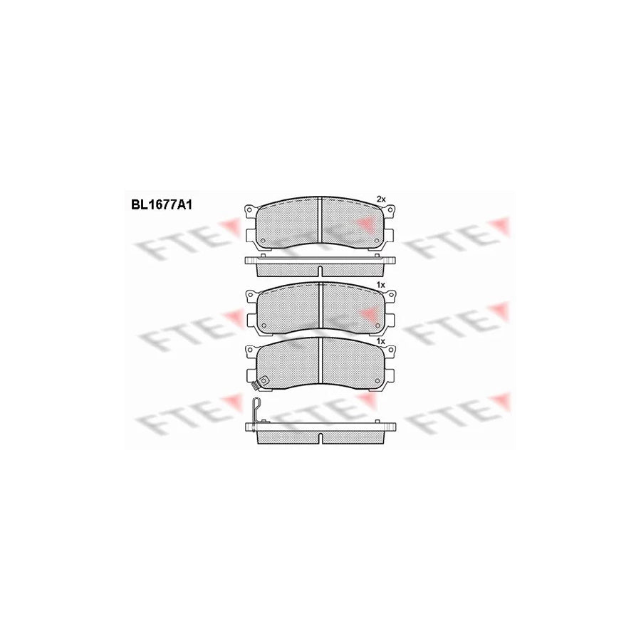 FTE Bl1677A1 Brake Pad Set for Mazda Mpv I (LV)