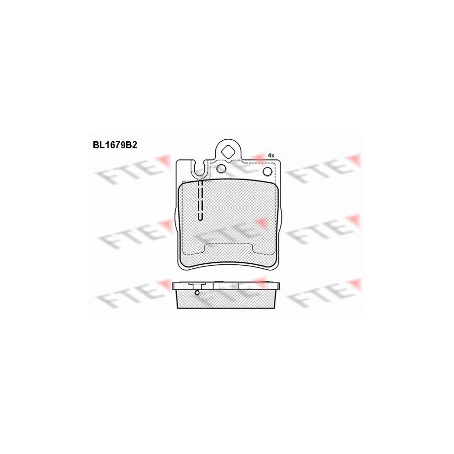 FTE Bl1679B2 Brake Pad Set